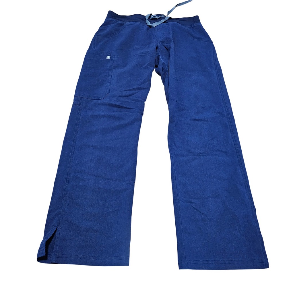 FIGS Scrub Set Women S Navy Blue Kade Cargo Pants V-Neck Top